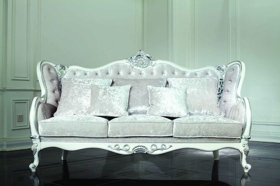 3-Sitze- Samt Chesterfield Sofa Set