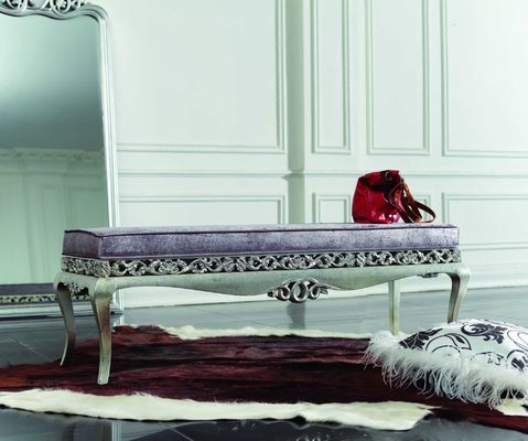 SGS Italian Luxury European Bedroom Furniture Purple Natural Wood King Bedroom Set