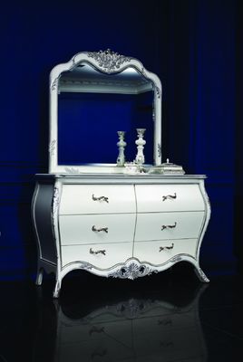 Hand Carved Luxury European Bedroom Furniture High Gloss Vintage Oak Bedroom Set