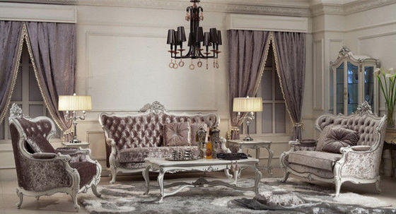 European Living Room Sofa Fabric Antique Luxury Home Furniture Sets