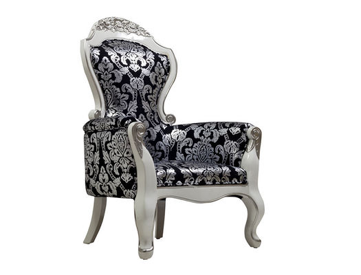 Gewebe-Fiberglas-Hotel-Lobby-Sofa Chair Vintage Antique Silver-König Throne Chair 75kg