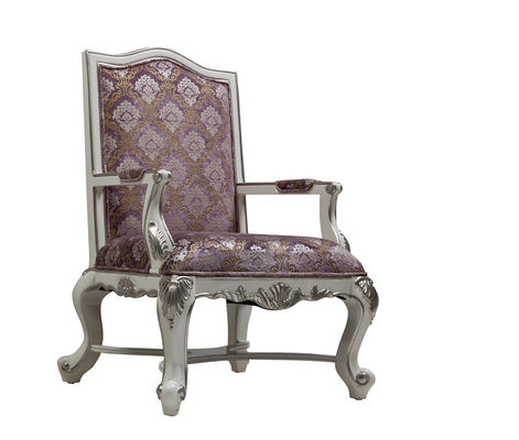 Gewebe-Fiberglas-Hotel-Lobby-Sofa Chair Vintage Antique Silver-König Throne Chair 75kg
