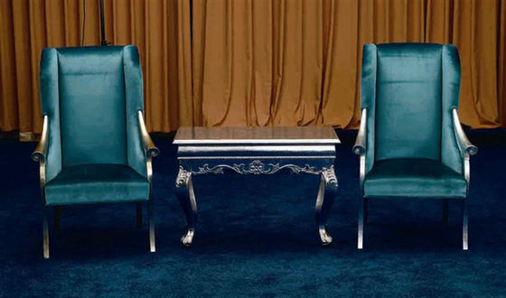 Hall Commercial Antique Hotel Furniture, der italienischen barocken Stuhl 73*70*108cm schnitzt