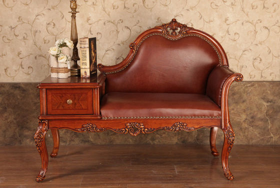 Salon Modern Simple Luxury Chaise Lounge Velvet Fabric Vintage Telephone Chair