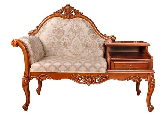 Salon Modern Simple Luxury Chaise Lounge Velvet Fabric Vintage Telephone Chair