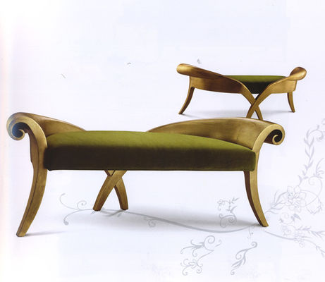 Italienische Art Luxus-Chaise Lounge Solid Wood Hand schnitzte Wagen 1865*820*840mm