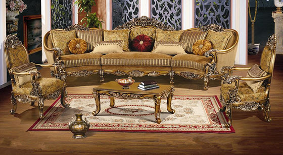 Antiker barocker königlicher Sofa Sets