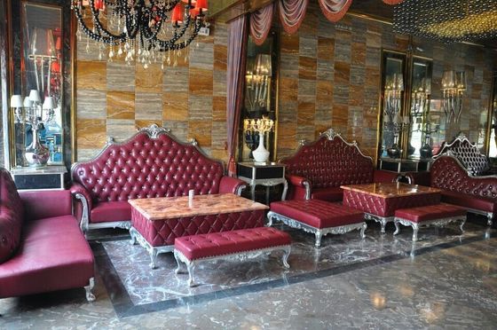 Eckhotel-französische Art-Couch büro-Wohnzimmer-L-förmiges Sofa Sectionals KTV