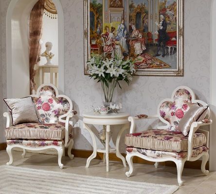 ODM-Chenille-Leinen-Champagne Modern Living Room Chair-Freizeit-Samt-Lehnsessel