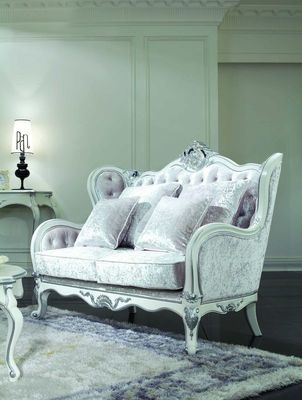 3-Sitze- Samt Chesterfield Sofa Set
